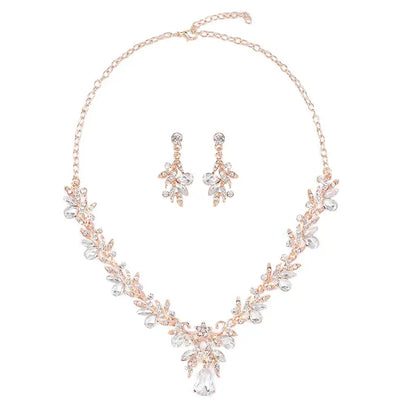 Bridal Crystal Necklace Set