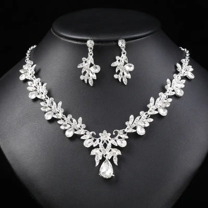 Bridal Crystal Necklace Set