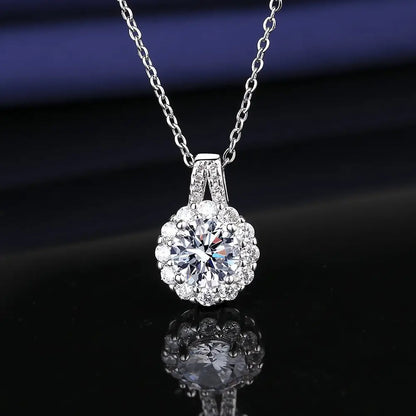 Princess Round Pendant Necklace