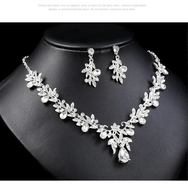 Bridal Crystal Necklace Set