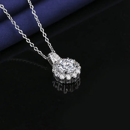 Princess Round Pendant Necklace