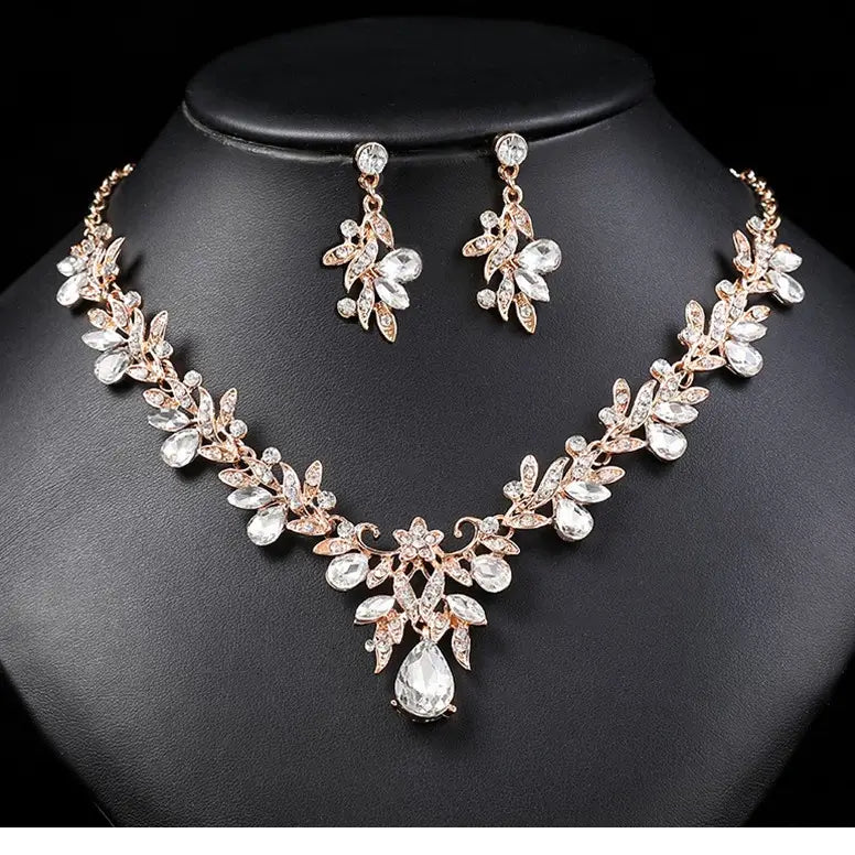 Bridal Crystal Necklace Set