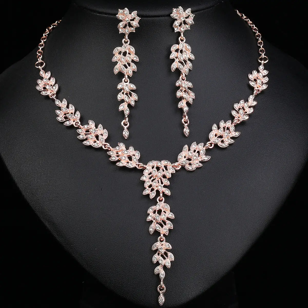 Luxury Crystal Bridal Necklace Set