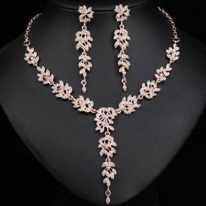 Luxury Crystal Bridal Necklace Set