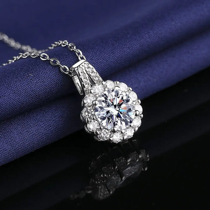 Princess Round Pendant Necklace