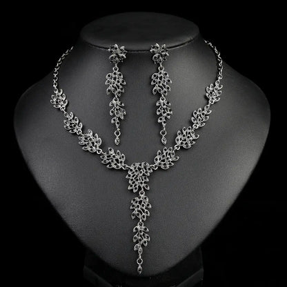 Luxury Crystal Bridal Necklace Set