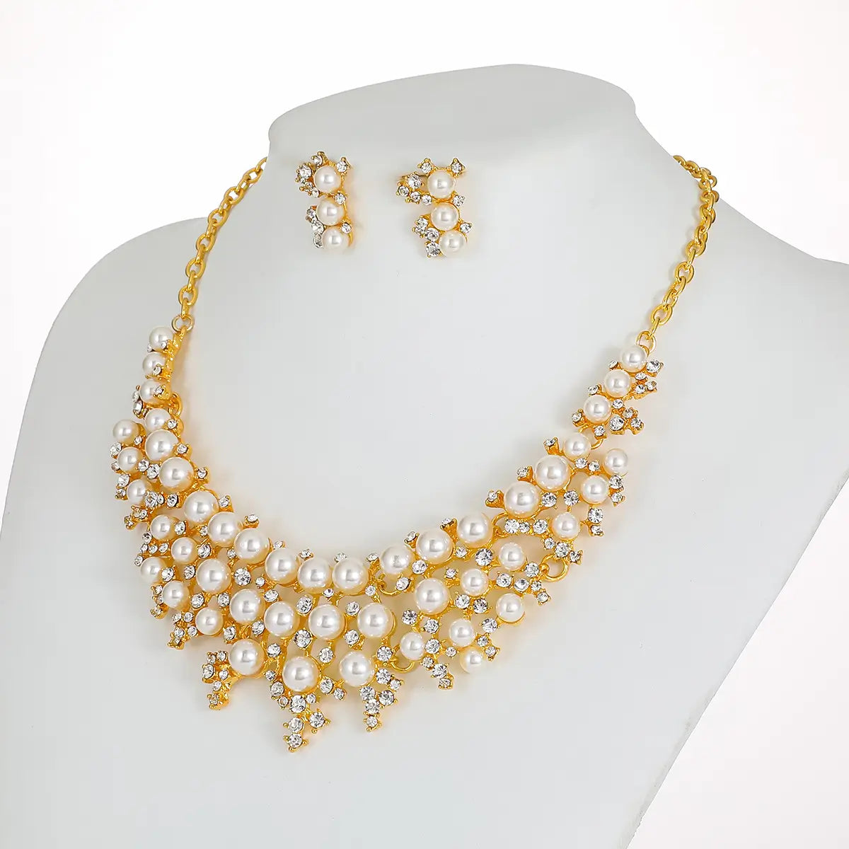 Vintage Pearl Necklace Set – Elegant Bridal Choker