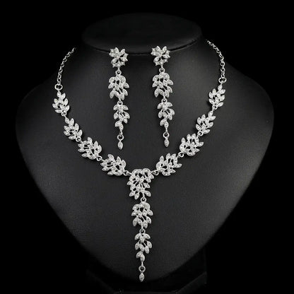 Luxury Crystal Bridal Necklace Set