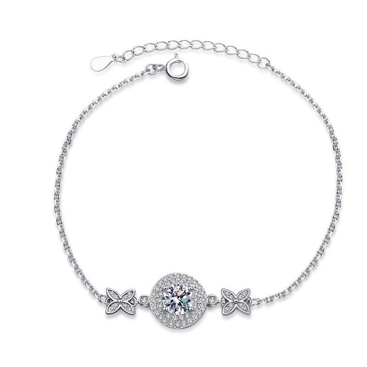 Moissanite Bowknot Bracelet