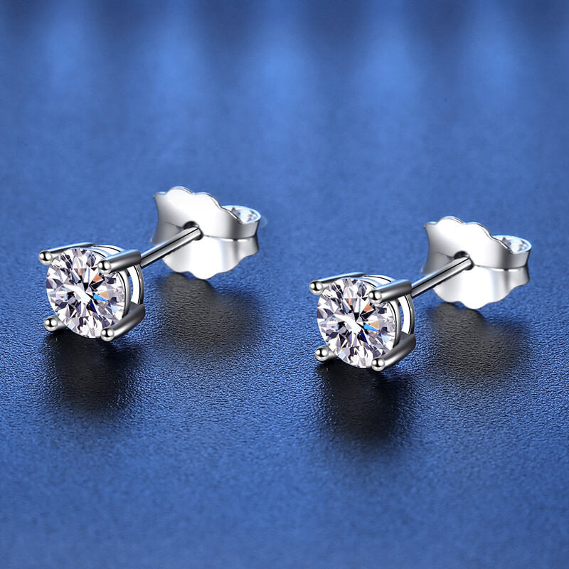 S925 Moissanite Cushion Earrings