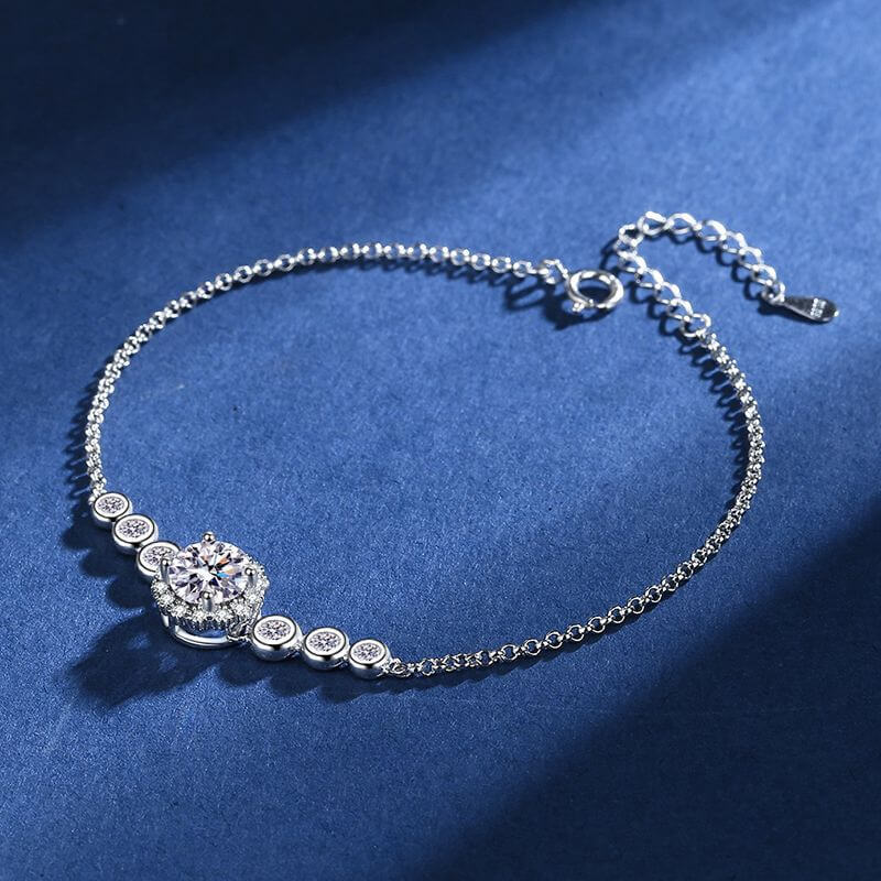 S925 Silver Moissanite Starry Bracelet