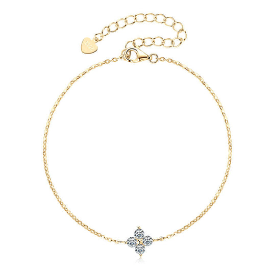 Chic Four-Leaf Clover Bracelet