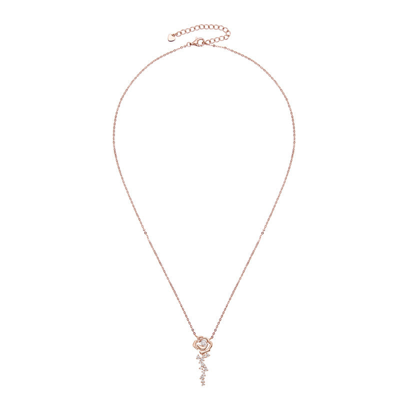 New Rose Gold Moissanite Necklace