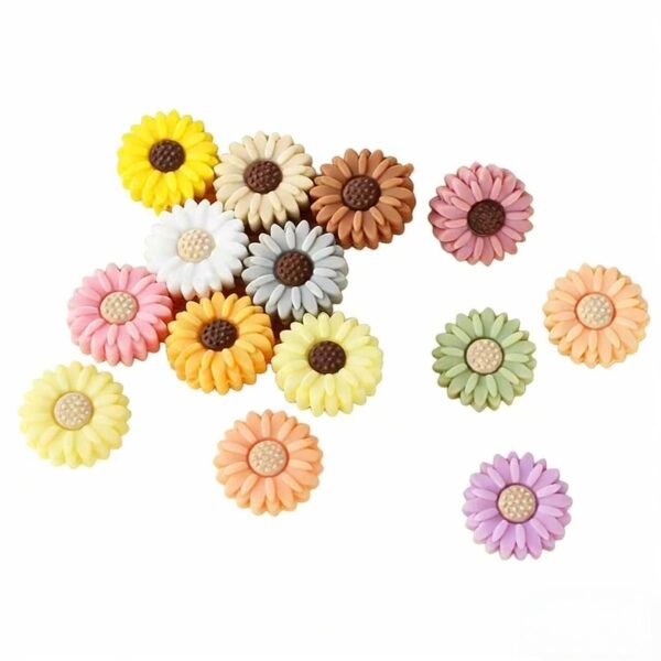Matte Daisy Silicone Focals Diameter 20mm(Package of 10)