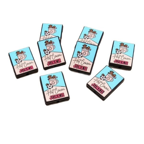 Matte Hot Cocoa Junkie Silicone Focals lenght 32mm, Width 22mm (Package of 10)