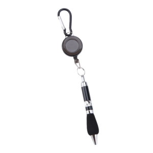 Retractable Badge Reel Beadable Pen(Pakage of 5) - Black