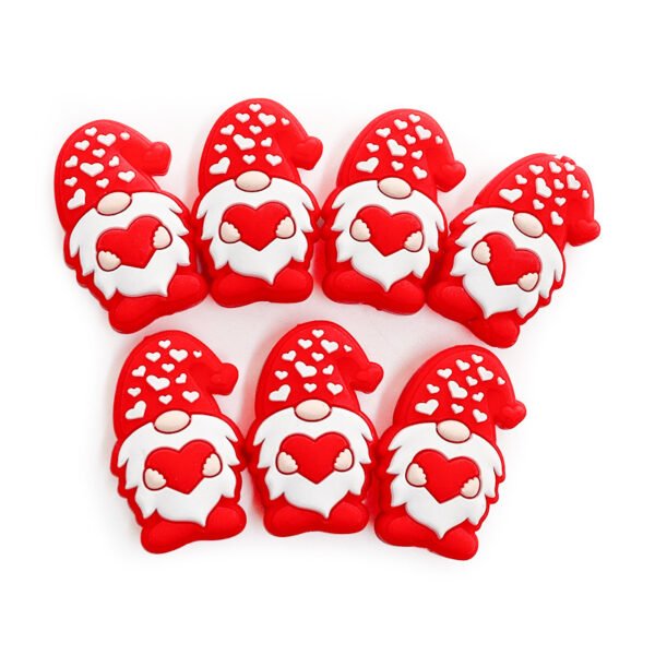 Matte Love Gnome Silicone Focals Lenght 30mm, Width 20mm(Package of 10)