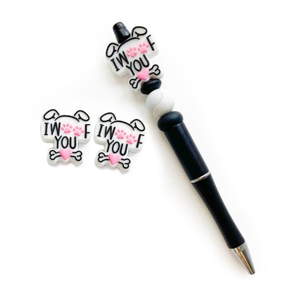 Matte Puppy and Bone Silicone Focals Lenght 30mm, Width 26mm(Package of 10)